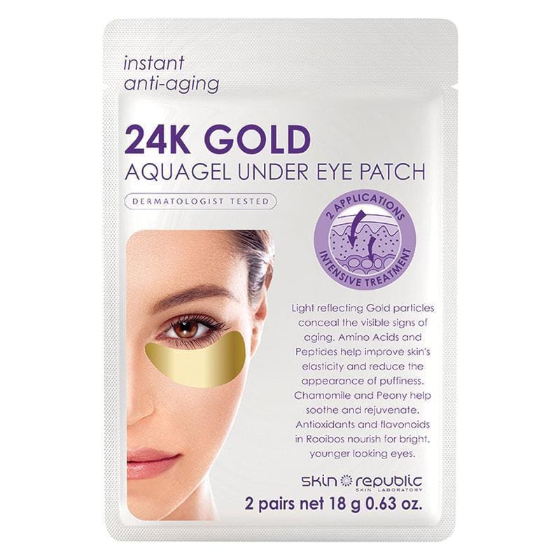 Skin Republic 24k Gold Under Eye Patches front image on Livehealthy HK imported from Australia