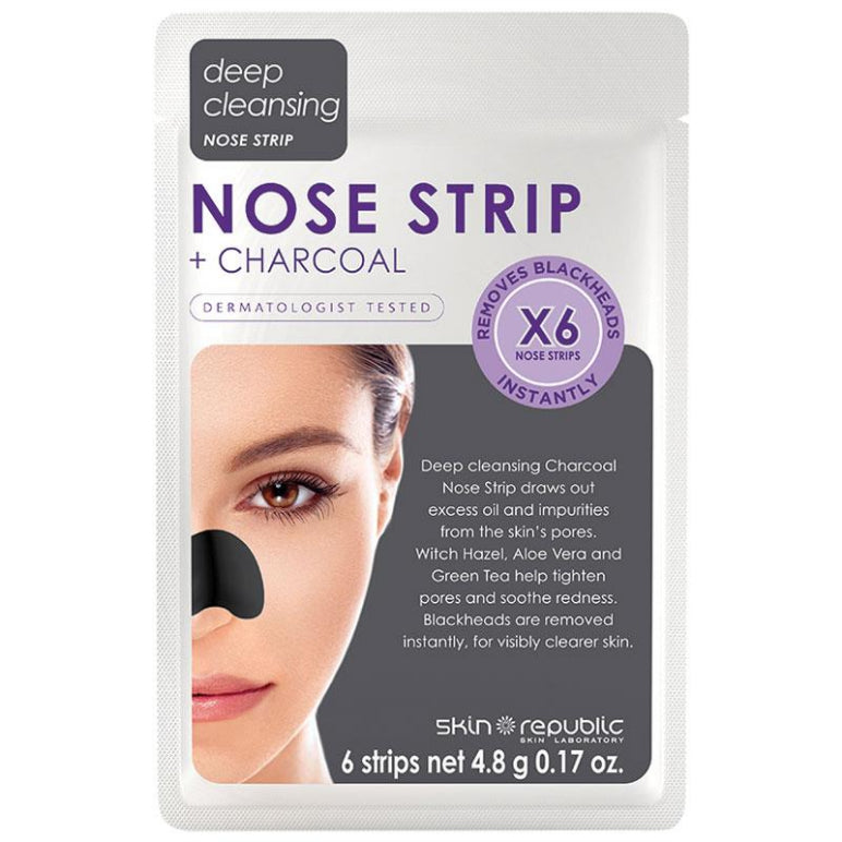 Skin Republic Charcoal Nose Strips front image on Livehealthy HK imported from Australia