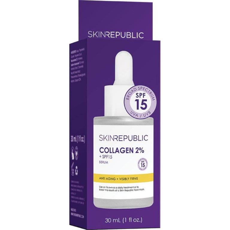 Skin Republic Collagen 2% + SPF Serum 30ml front image on Livehealthy HK imported from Australia