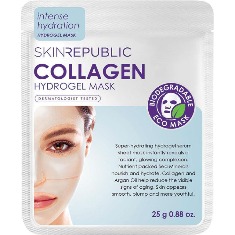 Skin Republic Collagen Hydrogel Face Mask front image on Livehealthy HK imported from Australia