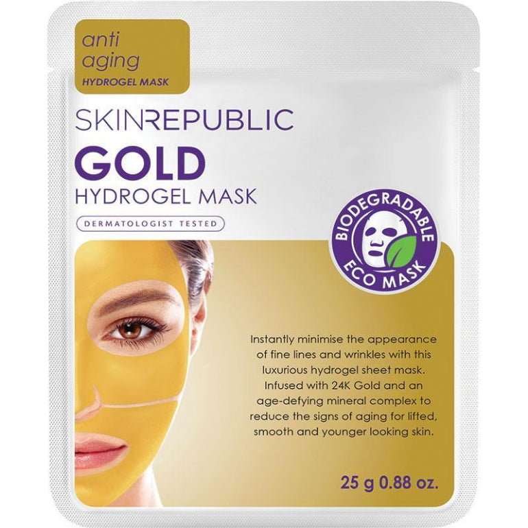 Skin Republic Gold Hydrogel Mask front image on Livehealthy HK imported from Australia