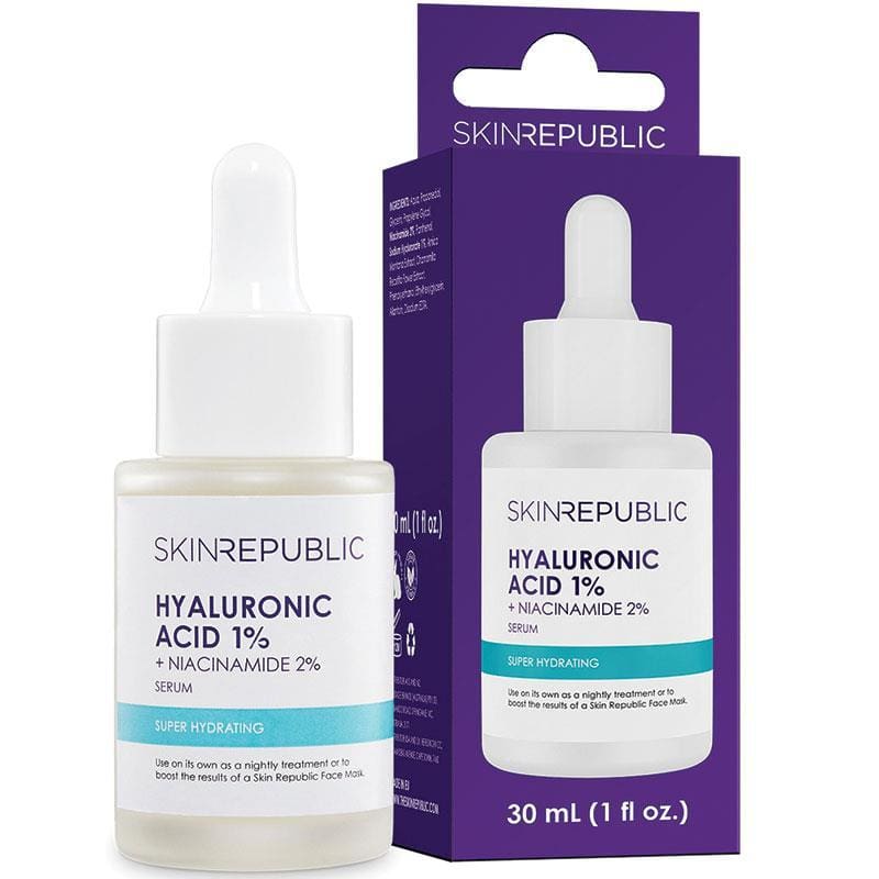 Skin Republic Hyaluronic Acid 1% + Niacinamide 2% Serum 30ml front image on Livehealthy HK imported from Australia
