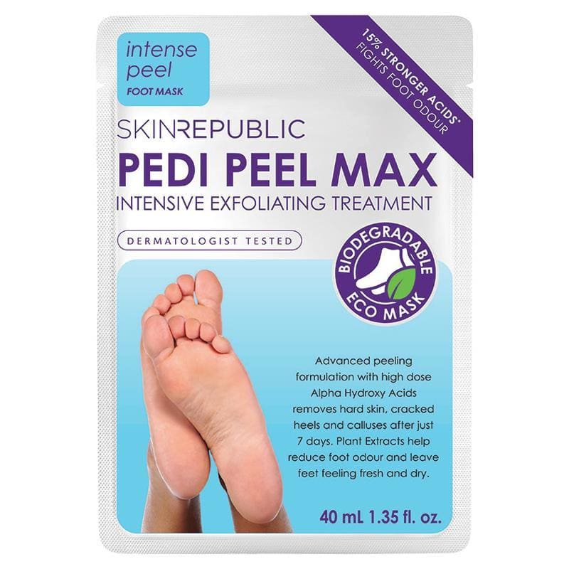 Skin Republic Pedi Peel Max Intensive Exfoliating Treatment front image on Livehealthy HK imported from Australia