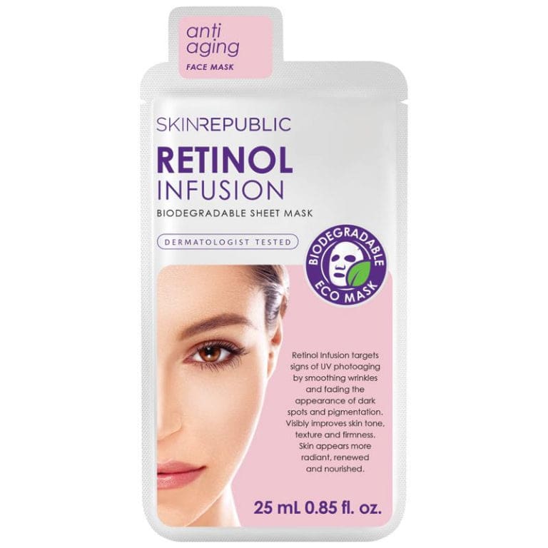 Skin Republic Retinol Infusion Face Mask front image on Livehealthy HK imported from Australia