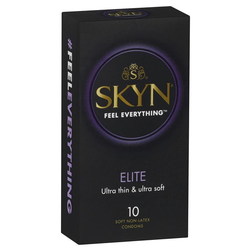 SKYN Elite Condoms 10 Pack front image on Livehealthy HK imported from Australia
