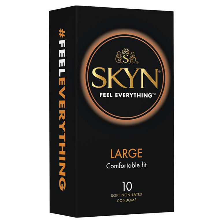 SKYN Large Condom 10 Pack front image on Livehealthy HK imported from Australia