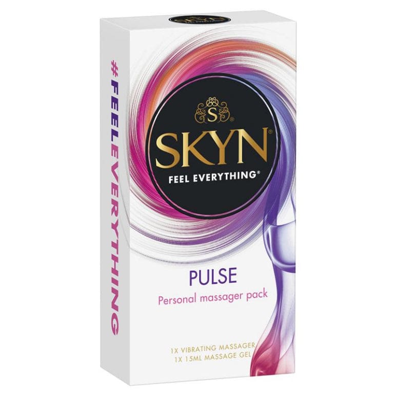 Skyn Pulse Personal Massager Plus Massage Gel front image on Livehealthy HK imported from Australia
