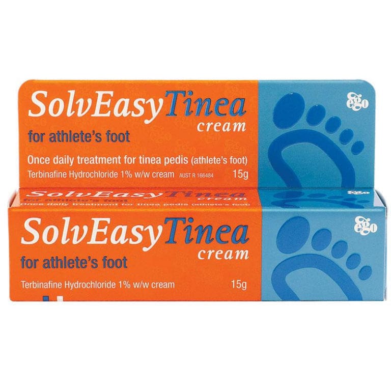 Solveasy Tinea Cream For Athlete's Foot 15g front image on Livehealthy HK imported from Australia