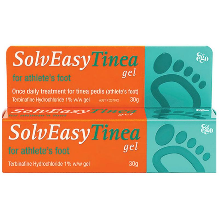 Solveasy Tinea Gel For Athlete's Foot 30g front image on Livehealthy HK imported from Australia