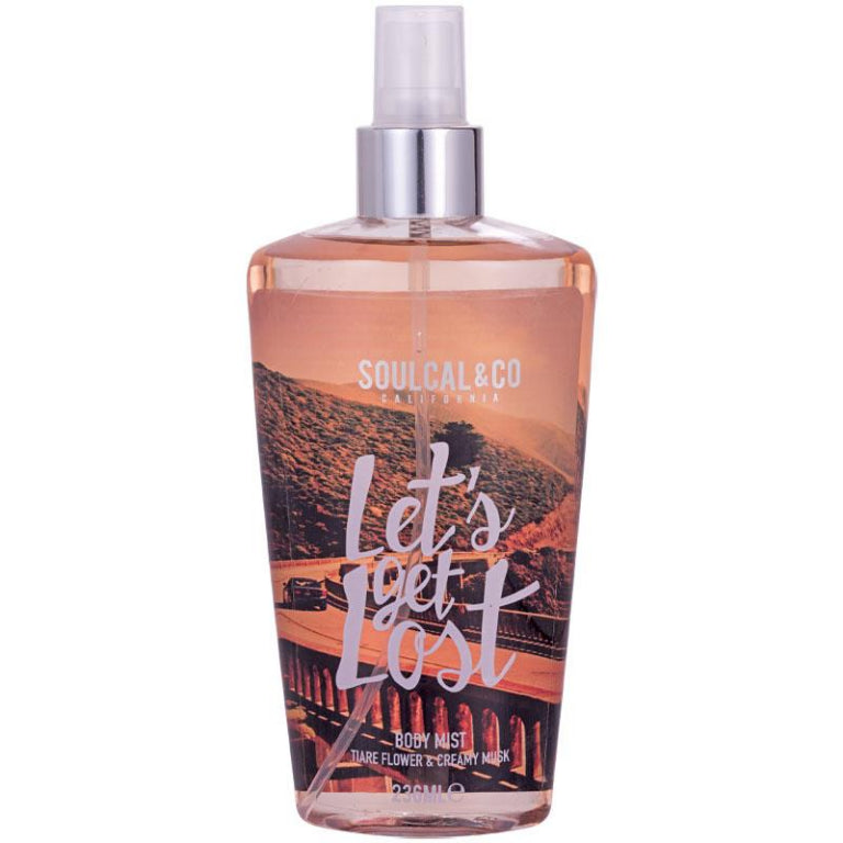SoulCal & Co Lets Get Lost Body Mist 236ml front image on Livehealthy HK imported from Australia