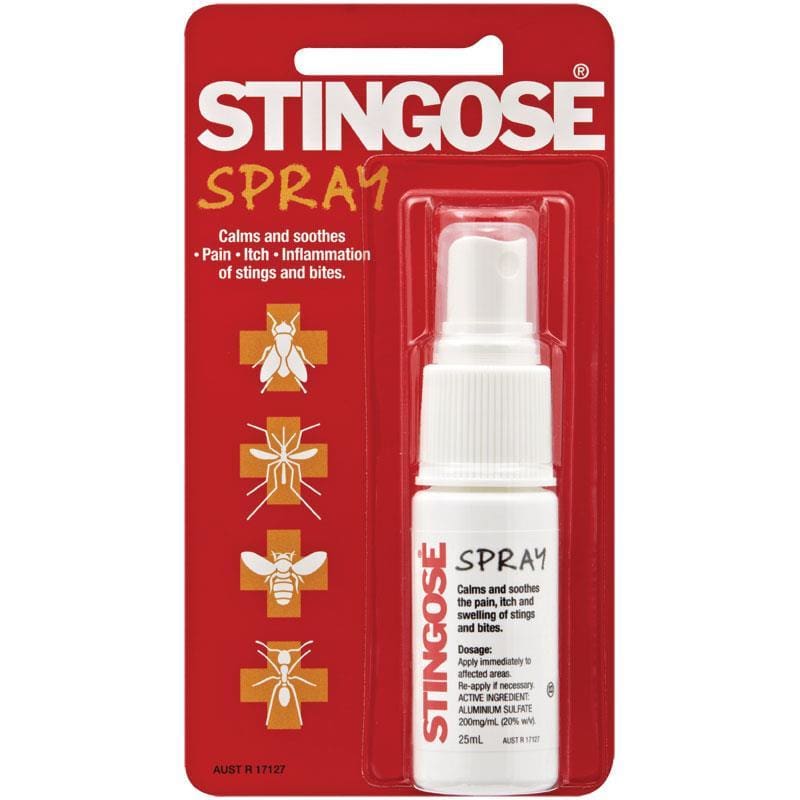 Stingose Spray Pack 25mL front image on Livehealthy HK imported from Australia