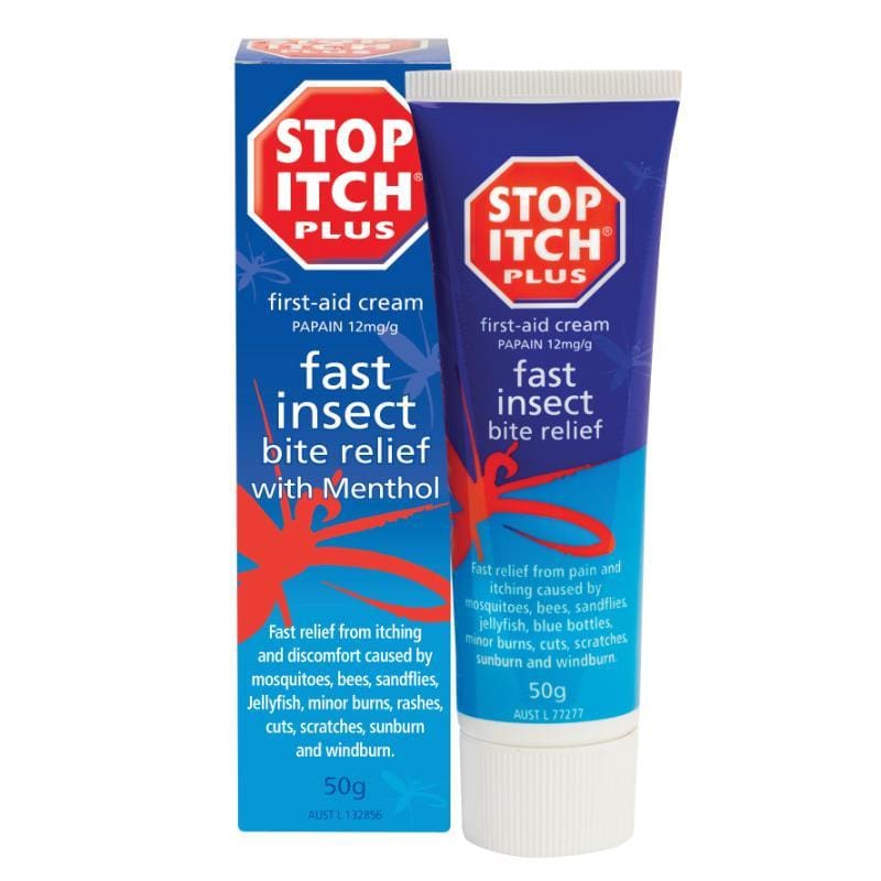 Stop Itch Plus First Aid Cream 50g front image on Livehealthy HK imported from Australia