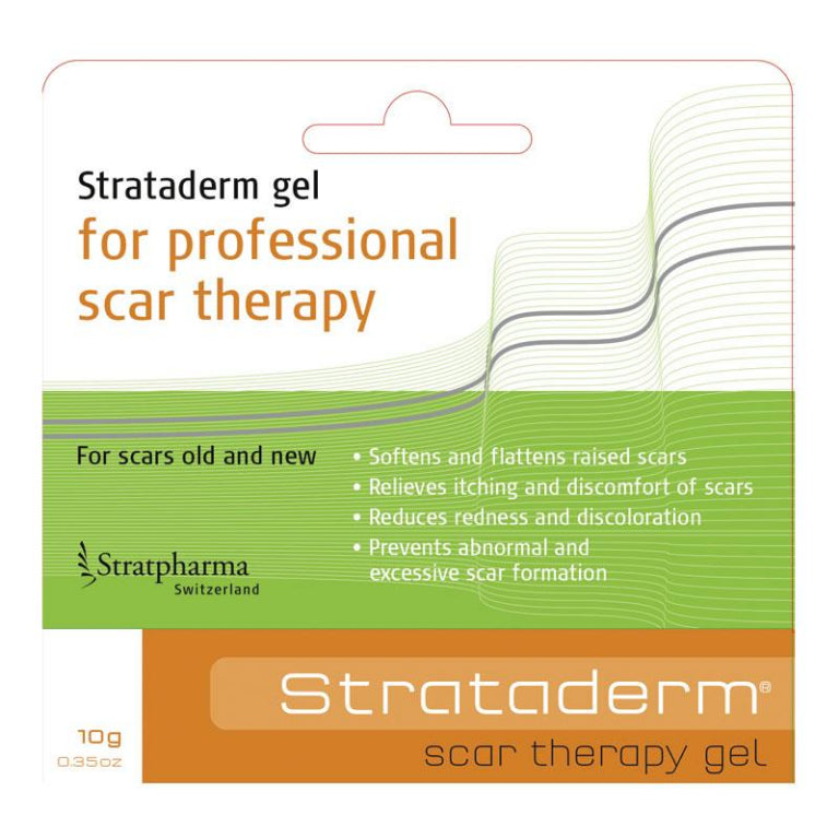 Strataderm Scar Therapy Silicon Gel 10g front image on Livehealthy HK imported from Australia