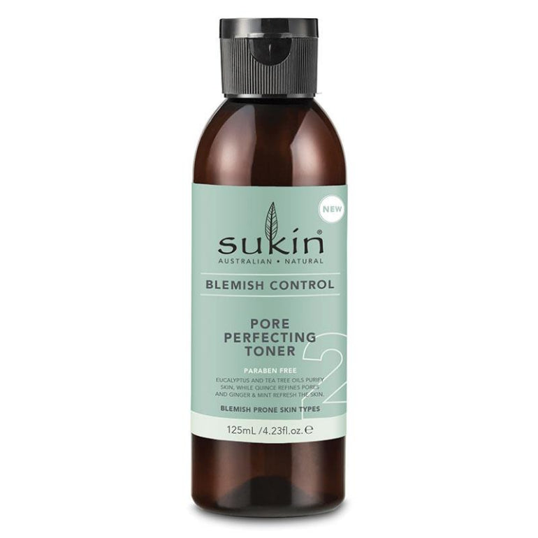 Sukin Blemish Control Pore Perfecting Toner 125ml front image on Livehealthy HK imported from Australia