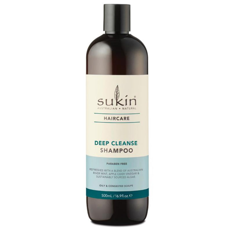 Sukin Deep Cleanse Shampoo 500ml front image on Livehealthy HK imported from Australia