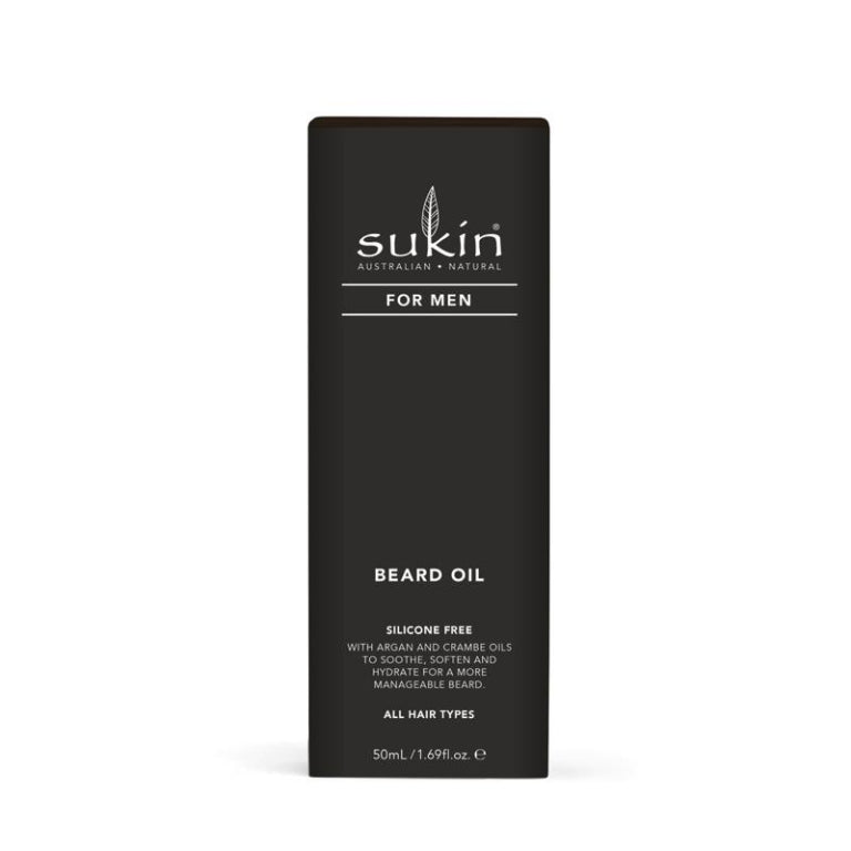 Sukin For Men Beard Oil 50ml front image on Livehealthy HK imported from Australia