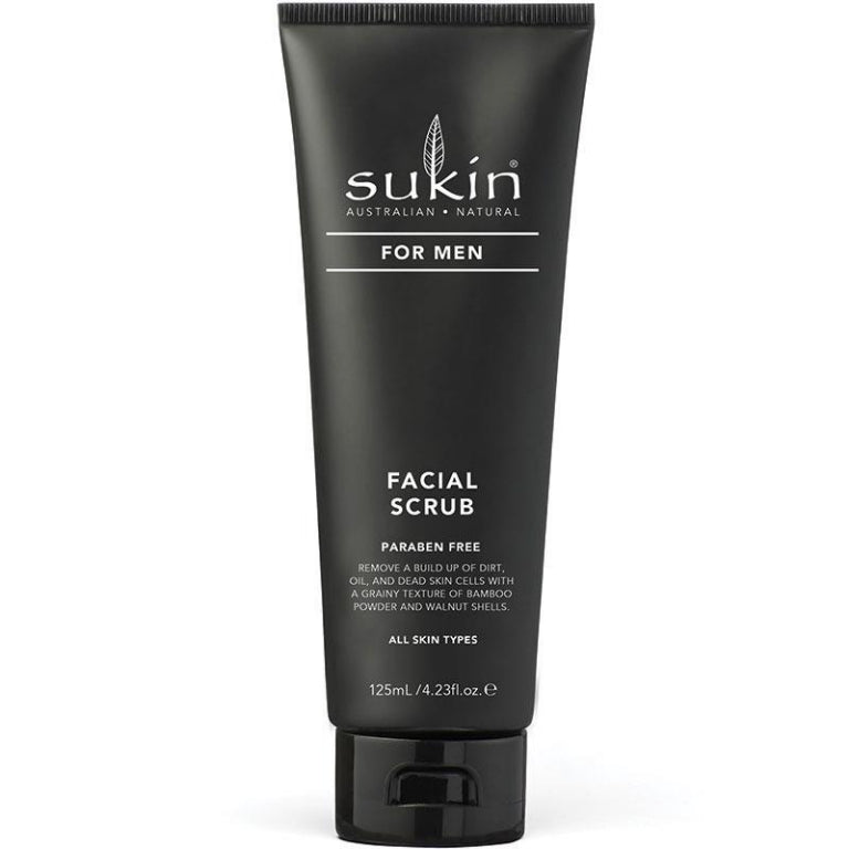 Sukin For Men Facial Scrub 125ml front image on Livehealthy HK imported from Australia