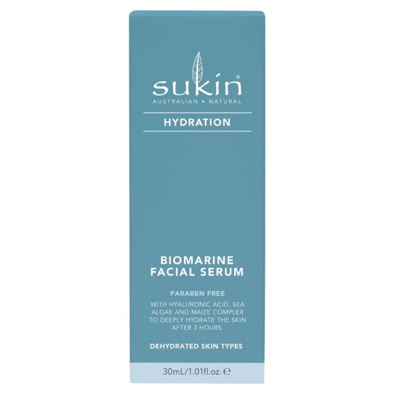 Sukin Hydration Bio Marine Facial Serum 30ml front image on Livehealthy HK imported from Australia