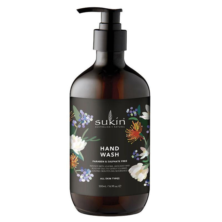 Sukin Kimmy Hogan Hand Wash 500ml front image on Livehealthy HK imported from Australia