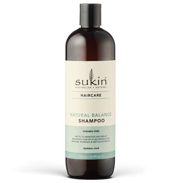 Sukin Natural Balance Shampoo 500ml front image on Livehealthy HK imported from Australia