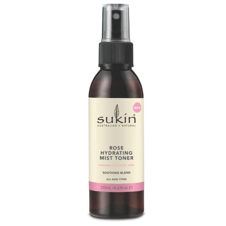 Sukin Rose Hydrating Mist Toner 125ml front image on Livehealthy HK imported from Australia