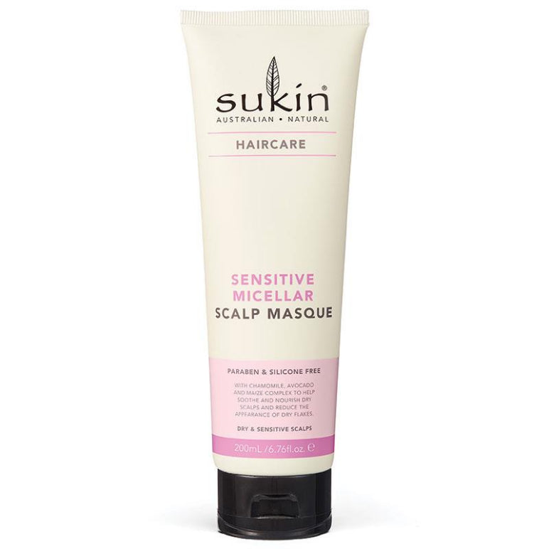 Sukin Sensitive Micellar Scalp Masque 200ml front image on Livehealthy HK imported from Australia