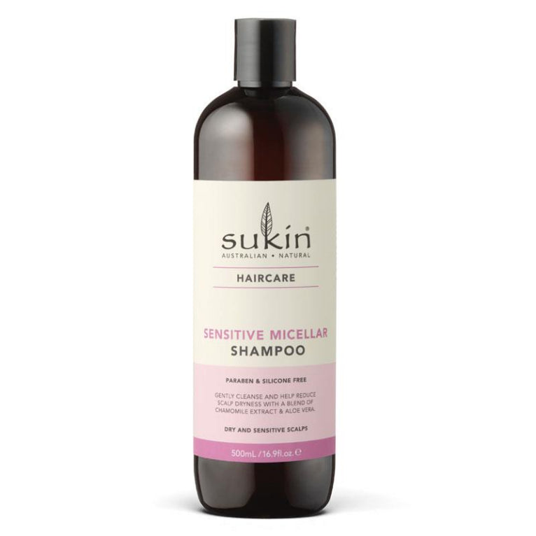 Sukin Sensitive Micellar Shampoo 500ml front image on Livehealthy HK imported from Australia