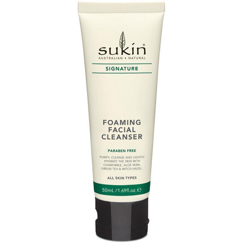 Sukin Signature Foaming Facial Cleanser 50ml front image on Livehealthy HK imported from Australia