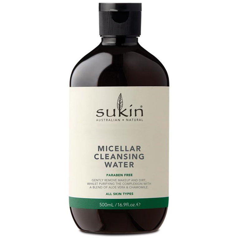 Sukin Signature Micellar Cleansing Water 500ml front image on Livehealthy HK imported from Australia