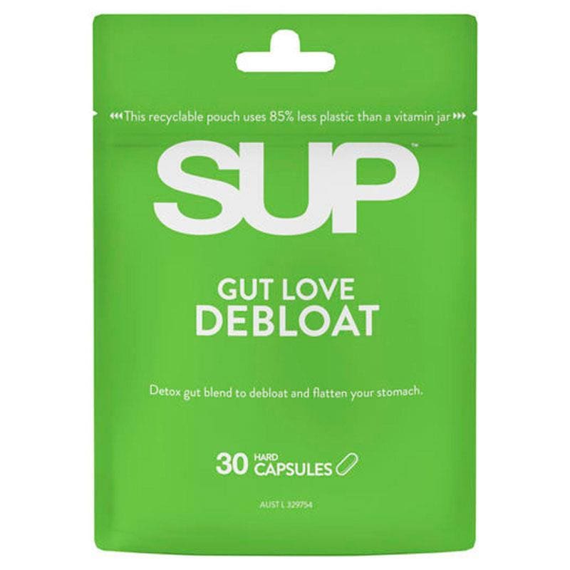 SUP Gut Love Debloat 30 Capsules front image on Livehealthy HK imported from Australia