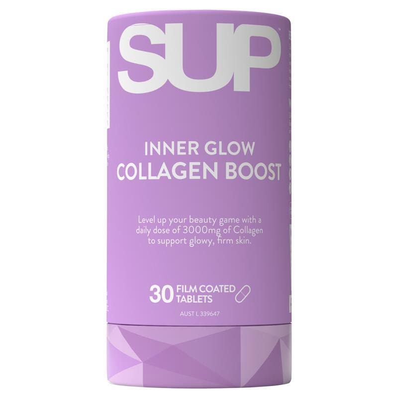 SUP Inner Glow Collagen 30 Tablets front image on Livehealthy HK imported from Australia