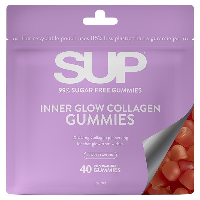 SUP Inner Glow Collagen 40 Gummies front image on Livehealthy HK imported from Australia
