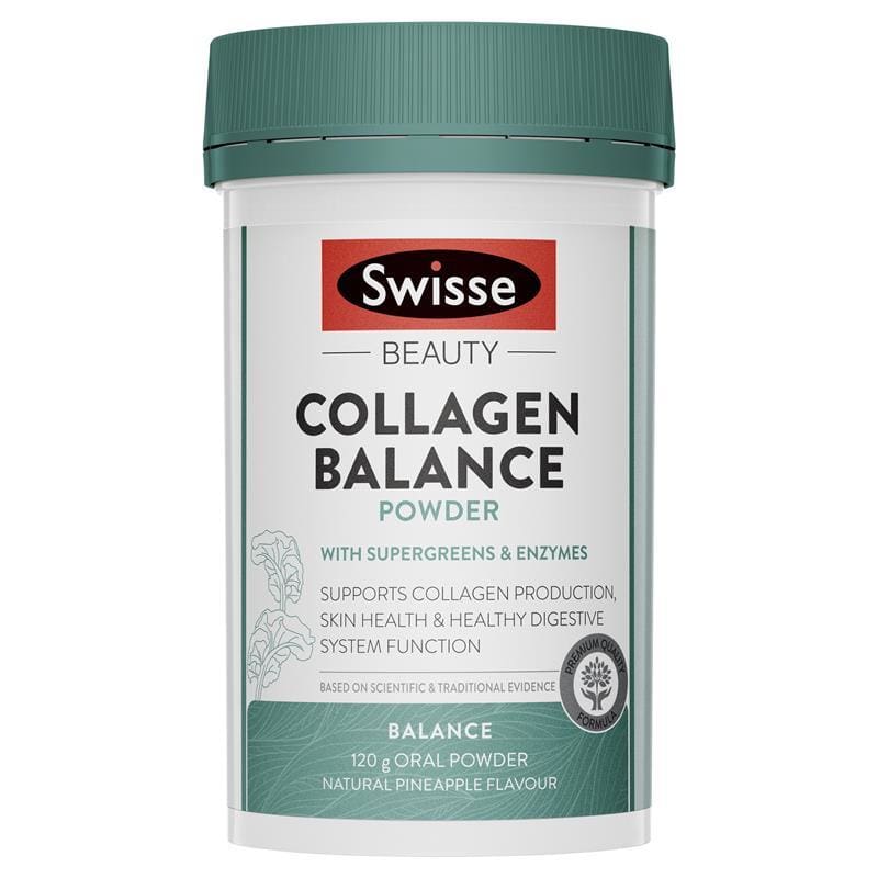 Swisse Beauty Collagen Balance 120g Powder front image on Livehealthy HK imported from Australia