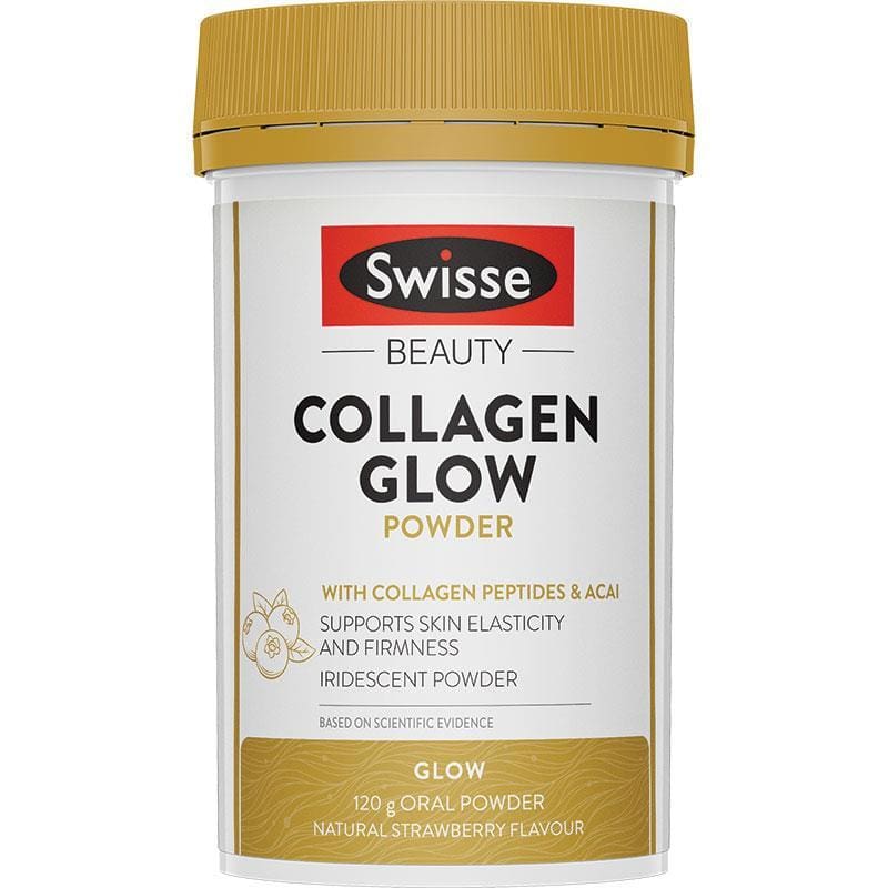 Swisse Beauty Collagen Glow Powder 120g front image on Livehealthy HK imported from Australia