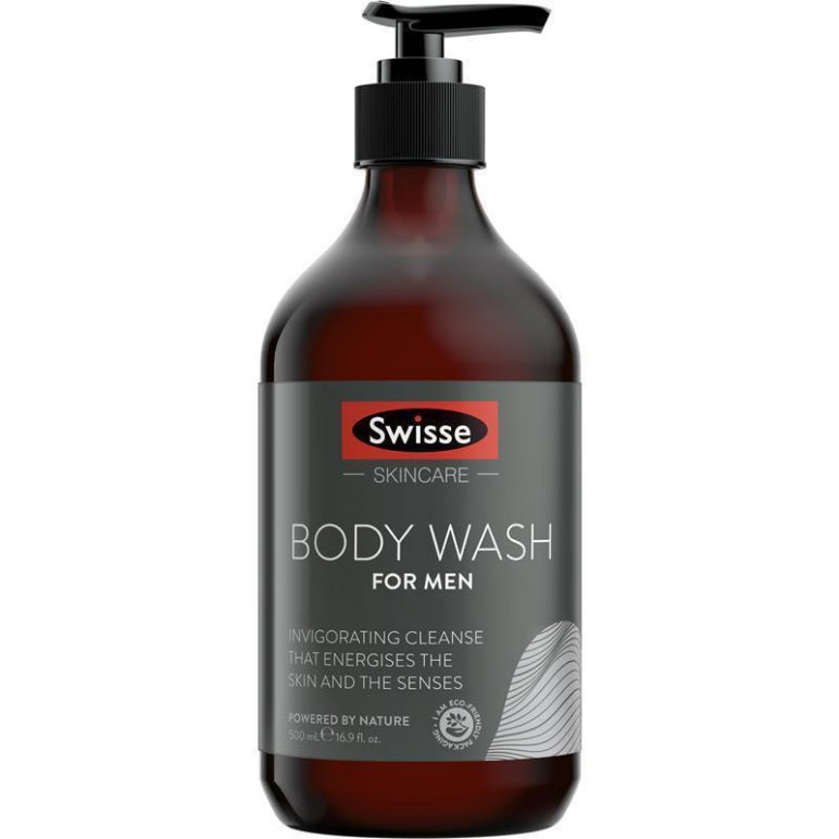 Swisse Body Wash For Men 500ml front image on Livehealthy HK imported from Australia