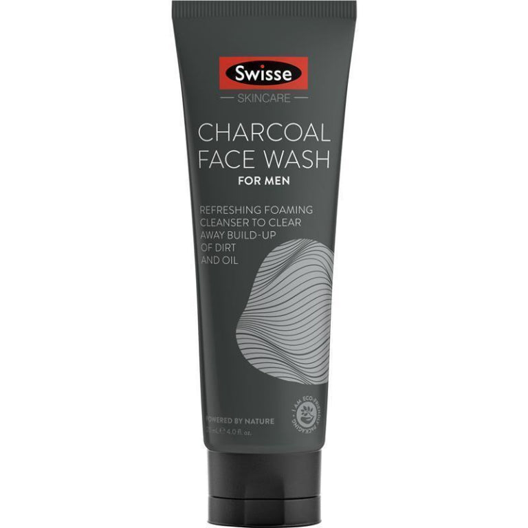 Swisse Charcoal Face Wash For Men 120ml front image on Livehealthy HK imported from Australia