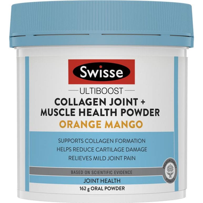 Swisse Collagen Joint + Muscle Health Powder 162g front image on Livehealthy HK imported from Australia