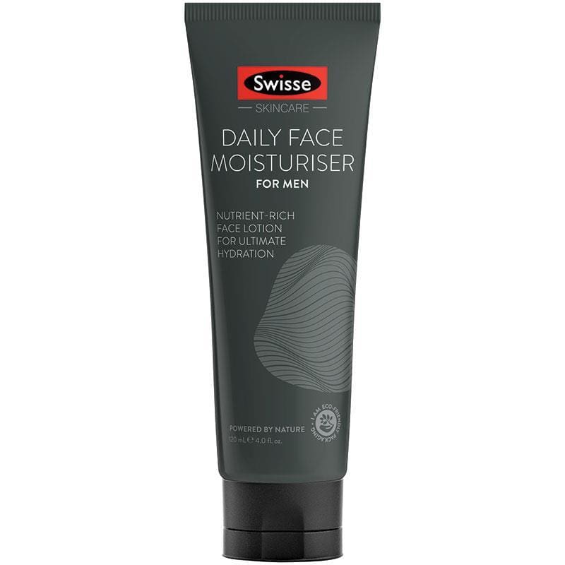 Swisse Daily Face Moisturiser For Men 120ml front image on Livehealthy HK imported from Australia