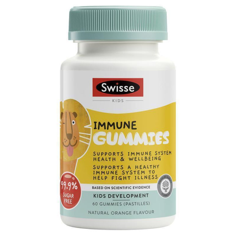 Swisse Kids Immune 60 Gummies front image on Livehealthy HK imported from Australia
