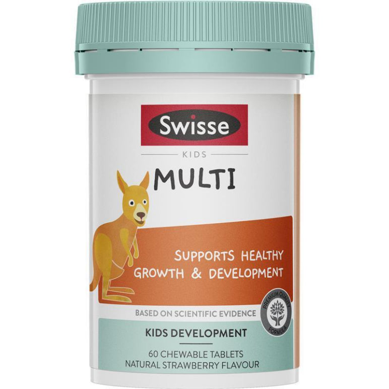 Swisse Kids Multi 60 Tablets front image on Livehealthy HK imported from Australia