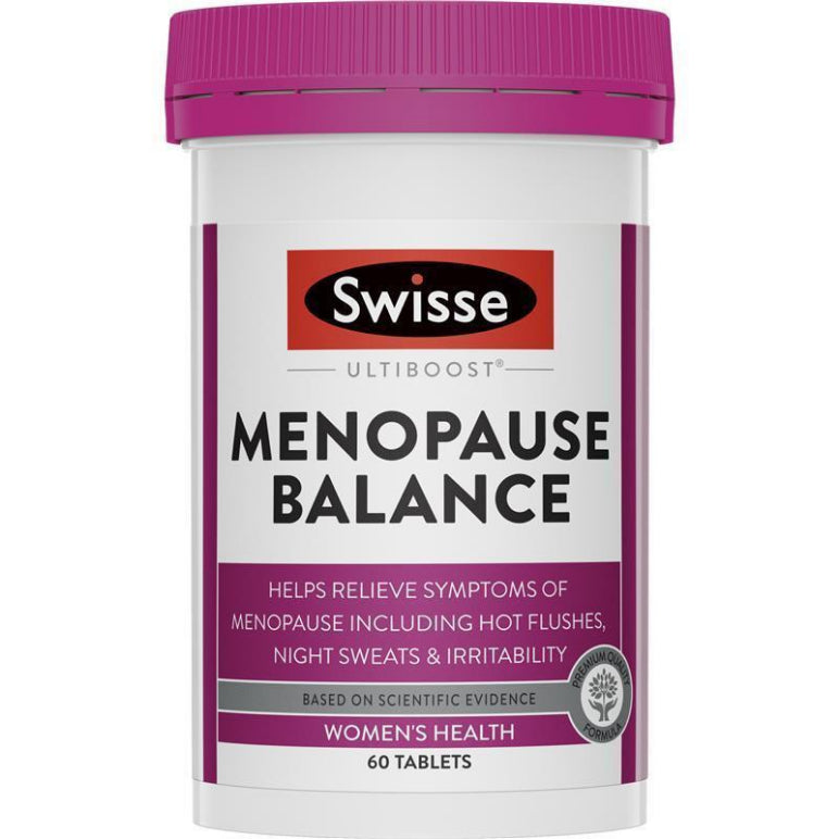 Swisse Menopause Balance 60 Tablets front image on Livehealthy HK imported from Australia