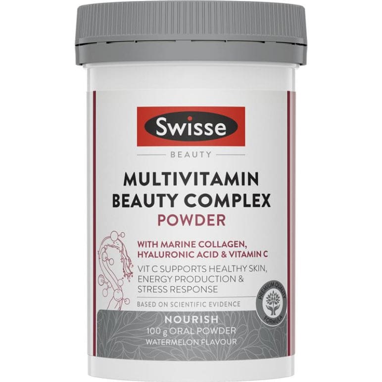 Swisse Multivitamin Beauty Complex Powder 100g front image on Livehealthy HK imported from Australia