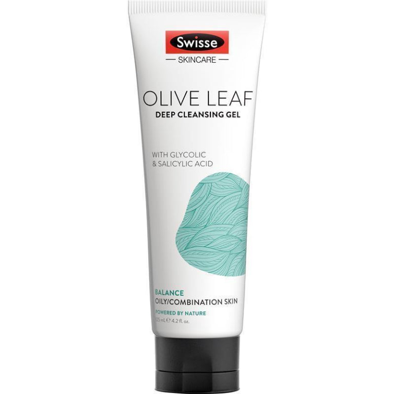 Swisse Skincare Olive Leaf Deep Cleansing Gel 125ml front image on Livehealthy HK imported from Australia