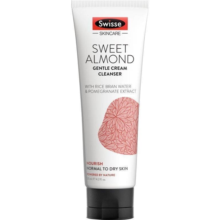 Swisse Skincare Sweet Almond Gentle Cream Cleanser 125ml front image on Livehealthy HK imported from Australia