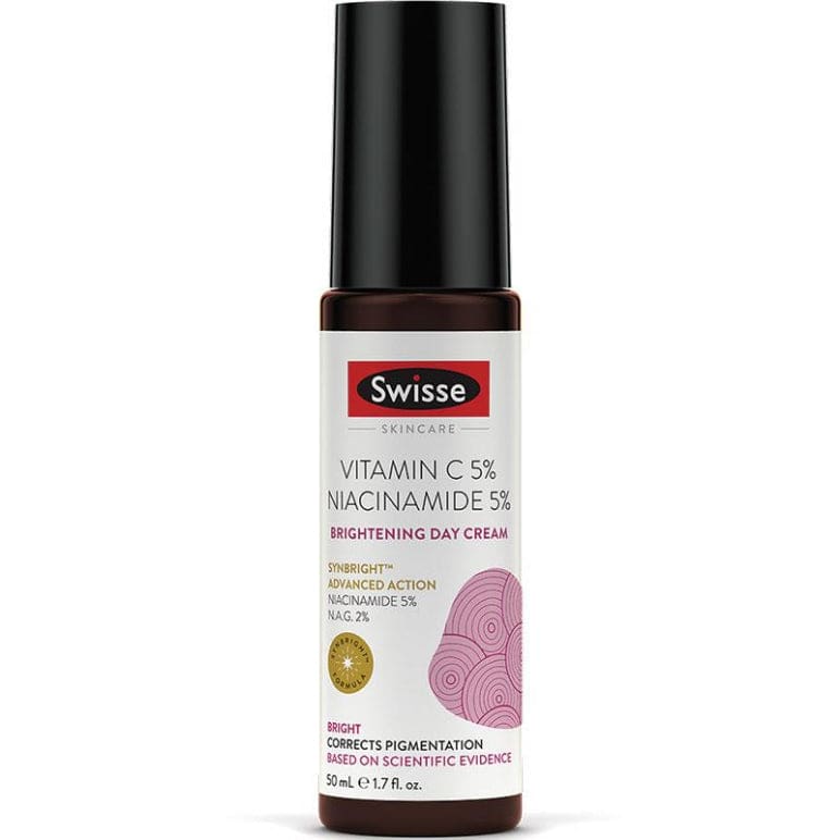 Swisse Skincare Vitamin C 5% Niacinamide 5% Brightening Day Cream front image on Livehealthy HK imported from Australia