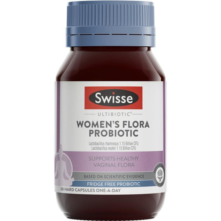 Swisse Ultibiotic Womens Flora Probiotic 30 Capsules front image on Livehealthy HK imported from Australia