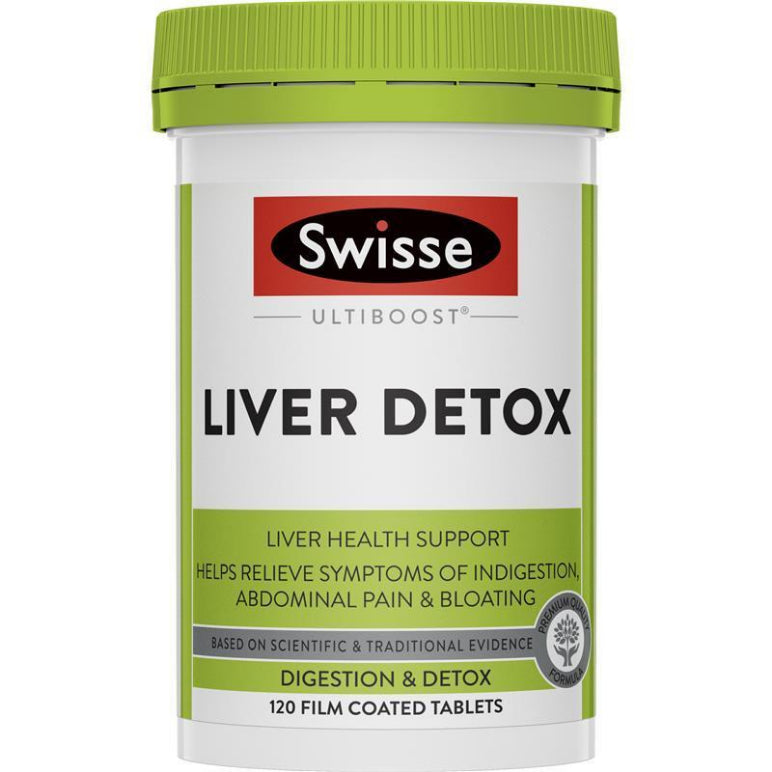 Swisse Ultiboost Liver Detox 120 Tablets front image on Livehealthy HK imported from Australia