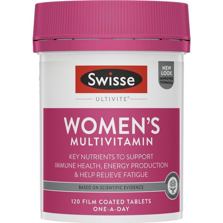 Swisse Womens Multivitamin 120 Tablets NEW front image on Livehealthy HK imported from Australia