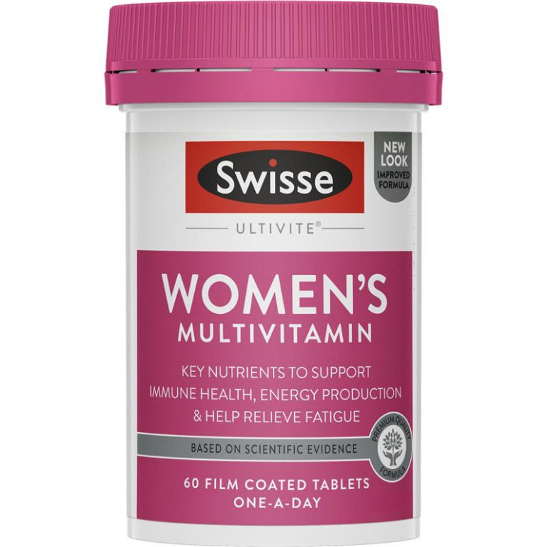 Swisse Womens Multivitamin 60 Tablets NEW front image on Livehealthy HK imported from Australia