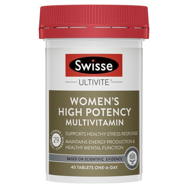 Swisse Women's Ultivite Power Multivitamin 40 Tablets front image on Livehealthy HK imported from Australia